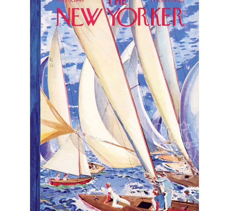 New York Puzzle Co. The New Yorker: Regatta Puzzle 1000pcs