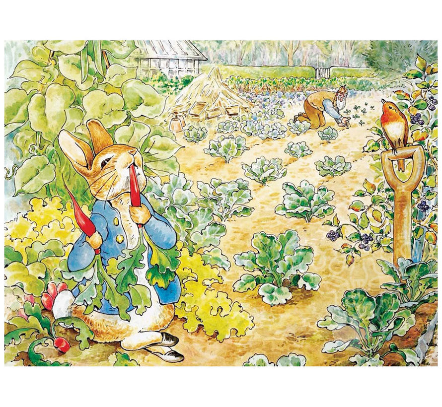 New York Puzzle Co. Peter Rabbit: Peter Rabbit's Garden Snack Puzzle 500pcs