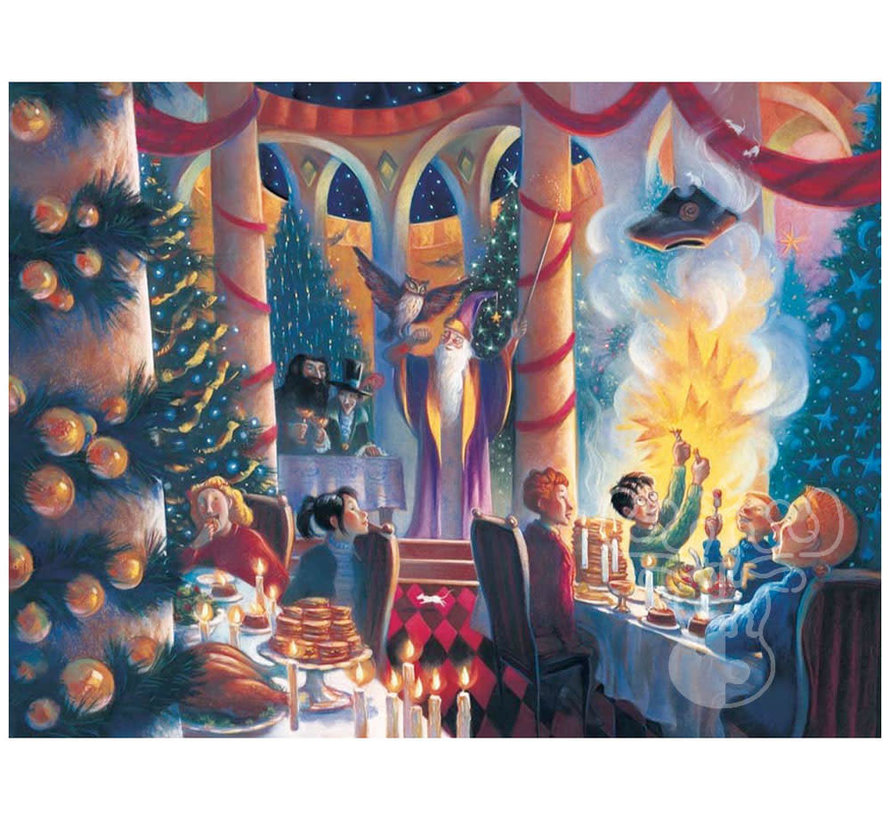 New York Puzzle Co. Harry Potter: Christmas at Hogwarts Puzzle 500pcs*