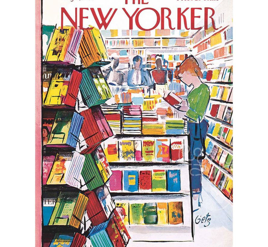 New York Puzzle Co. The New Yorker: The Bookstore Puzzle 1000pcs