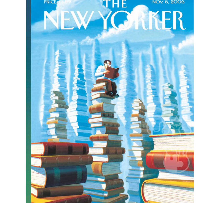 New York Puzzle Co. The New Yorker: Bookopolis Mini Puzzle 100pcs