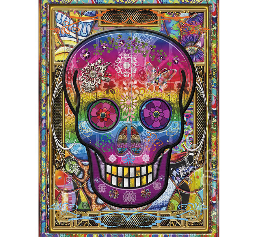 JaCaRou Rainbow Skull Puzzle 1000pcs