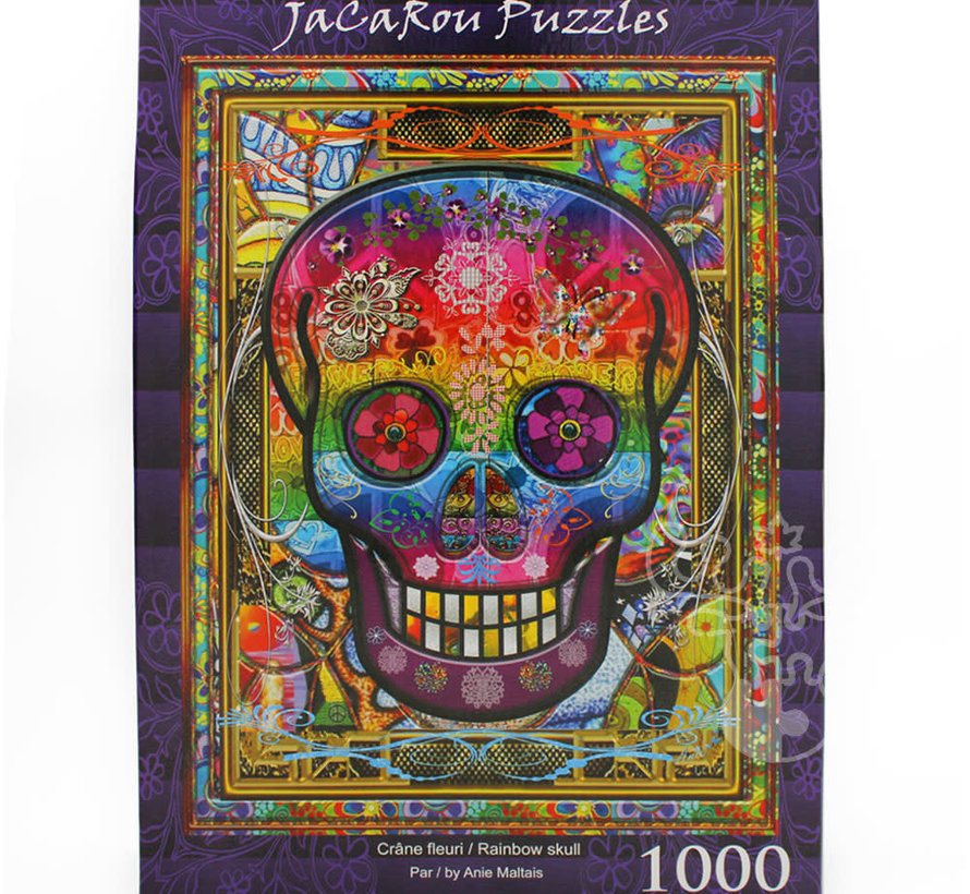 JaCaRou Rainbow Skull Puzzle 1000pcs