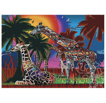 JaCaRou Puzzles JaCaRou Rainbow Giraffes Puzzle 1000pcs