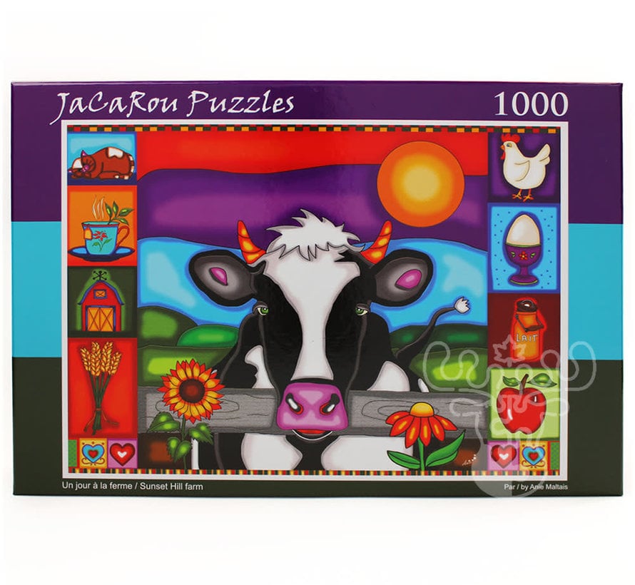 JaCaRou Sunset Hill Farm Puzzle 1000pcs