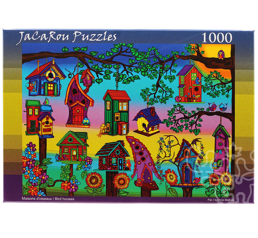 JaCaRou Bird Houses Puzzle 1000pcs