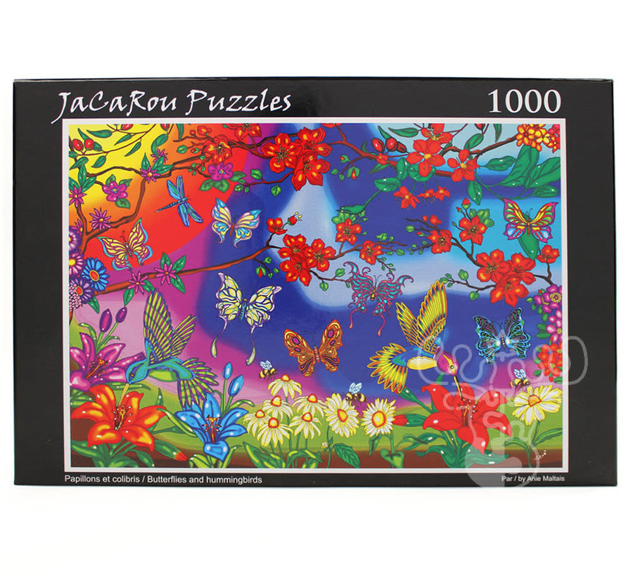 JaCaRou Butterflies and Hummingbirds Puzzle 1000pcs