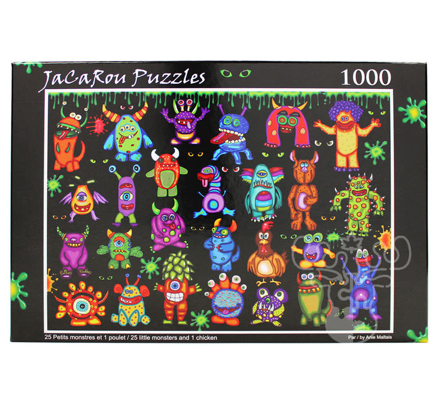 JaCaRou 25 Little Monsters and 1 Chicken Puzzle 1000pcs