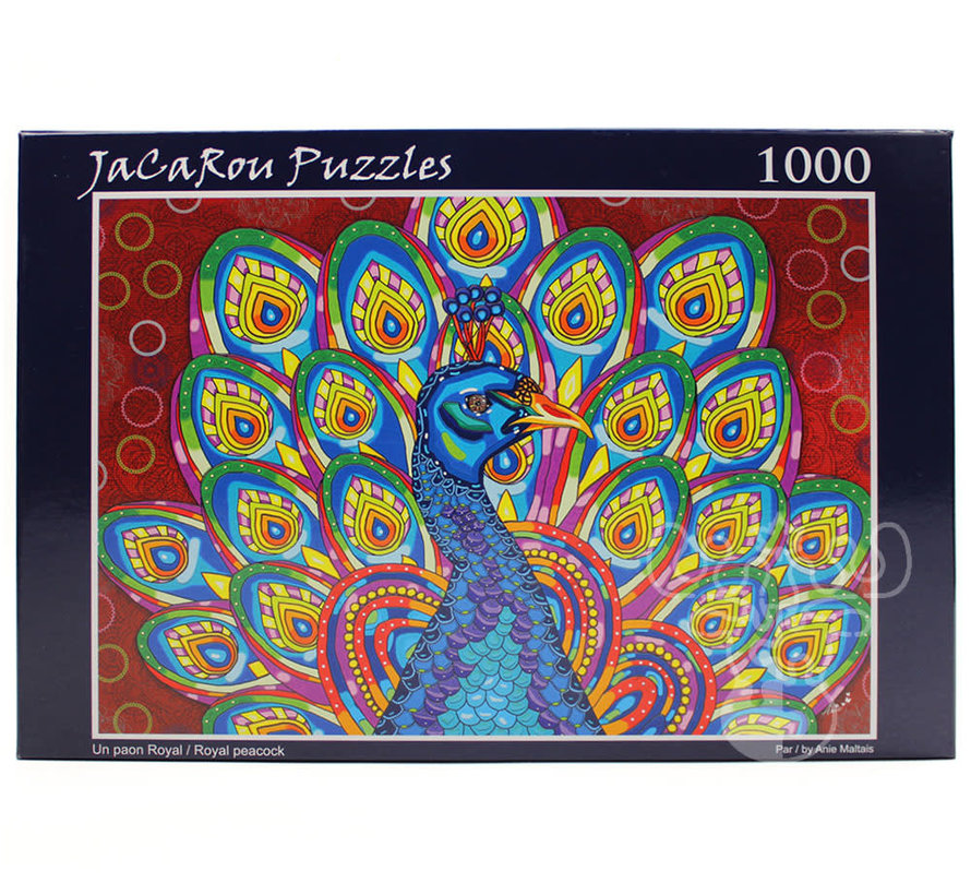 JaCaRou Royal Peacock Puzzle 1000pcs