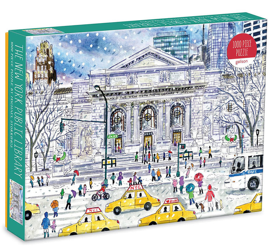Galison Michael Storrings The New York Public Library Puzzle 1000pcs