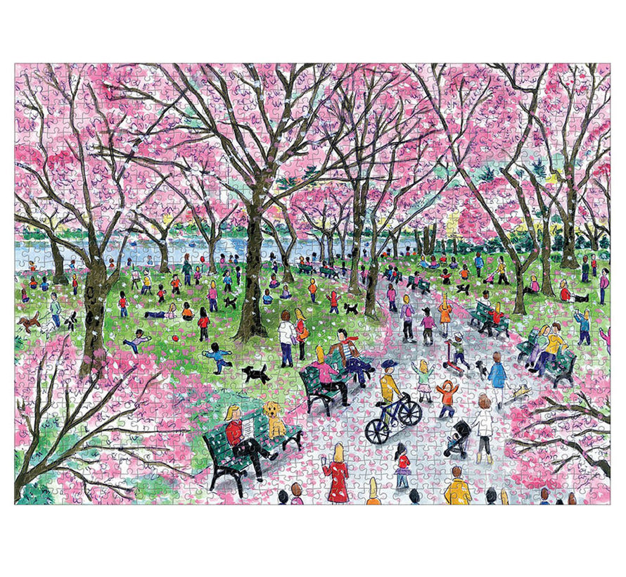 Galison Michael Storrings Cherry Blossoms Puzzle 1000pcs