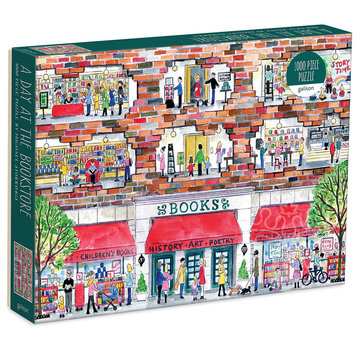 Galison Galison Michael Storrings A Day at the Bookstore Puzzle 1000pcs