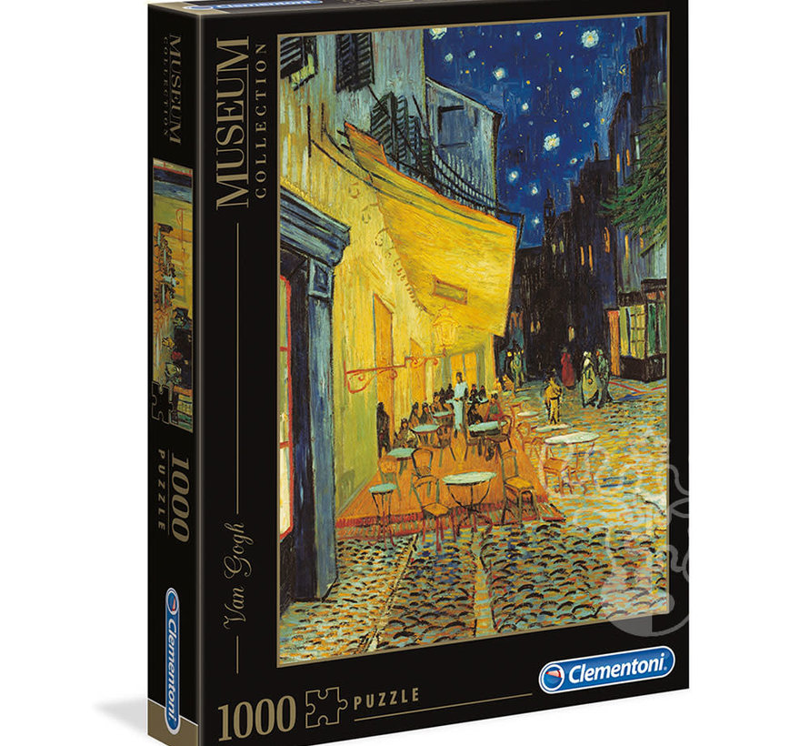 Clementoni Museum: Van Gogh - Cafe Terrace at Night Puzzle 1000pcs - ORIGINAL BOX SIZE