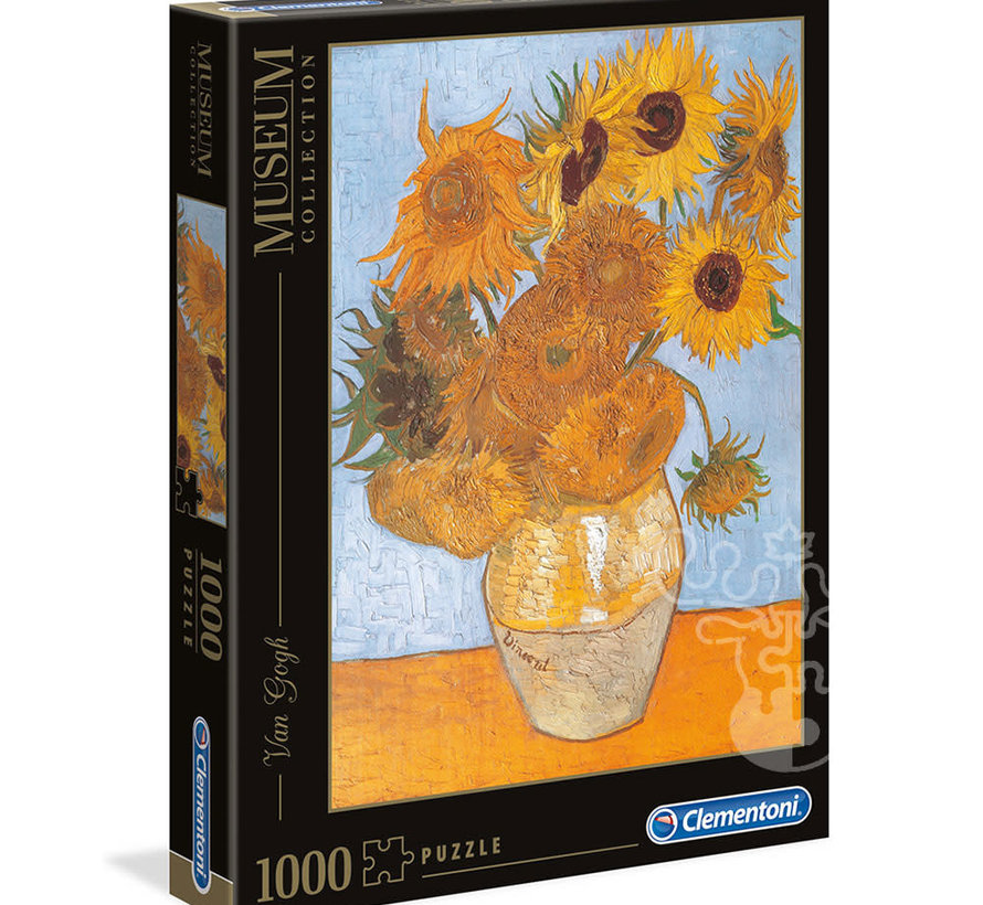 Clementoni Museum: Van Gogh - Sun Flowers Puzzle 1000pcs - ORIGINAL BOX SIZE