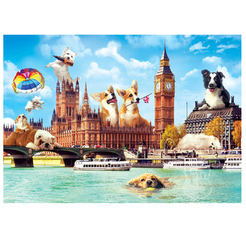 Trefl Trefl Funny Cities: Dogs in London Puzzle 1000pcs