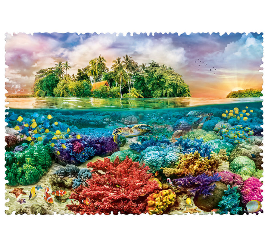 Trefl Crazy Shapes! Tropical Island Puzzle 600pcs