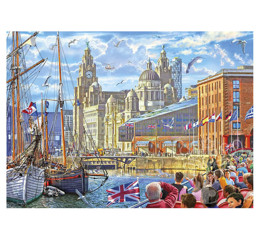 Gibsons Albert Dock, Liverpool Puzzle 1000pcs