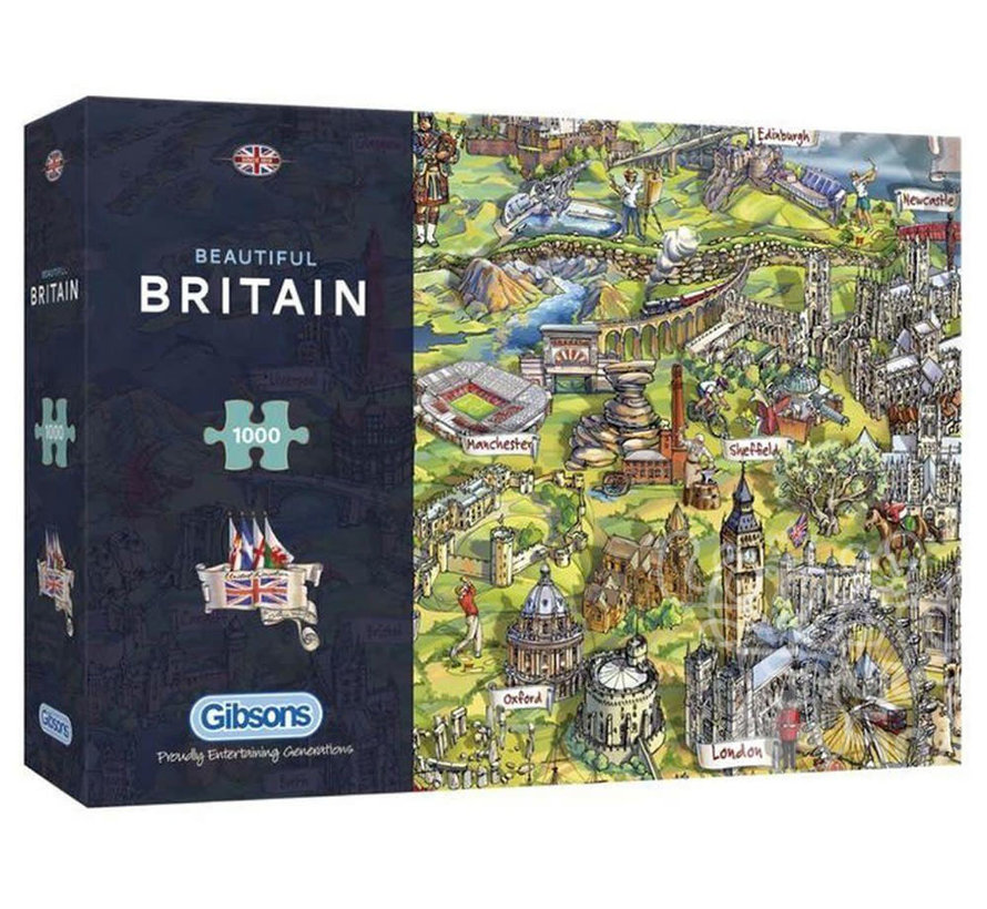 Gibsons Beautiful Britain Puzzle 1000pcs