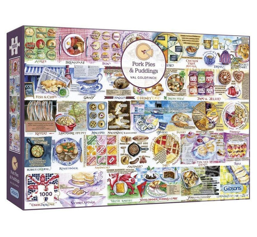 Gibsons Pork Pies & Puddings Puzzle 1000pcs