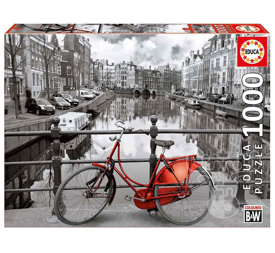Educa Black & White Amsterdam Puzzle 1000pcs