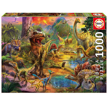 Educa Borras Educa Landscape of Dinosaurs Puzzle 1000pcs