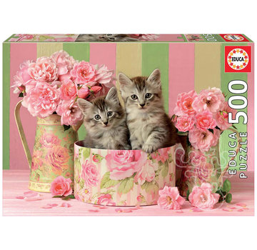 Educa Borras Educa Kittens with Roses Puzzle 500pcs
