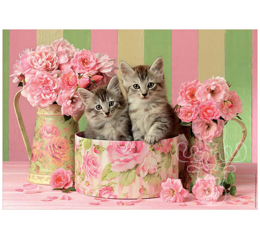 Educa Kittens with Roses Puzzle 500pcs