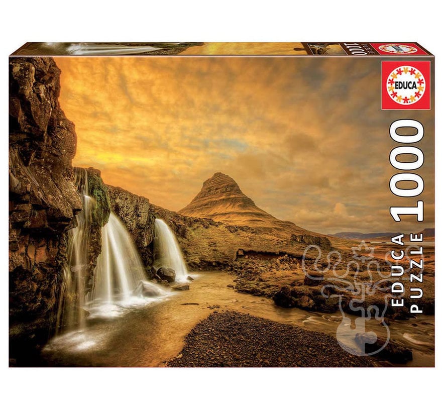 Educa Kirkjufellsfoss Waterfall, Iceland Puzzle 1000pcs
