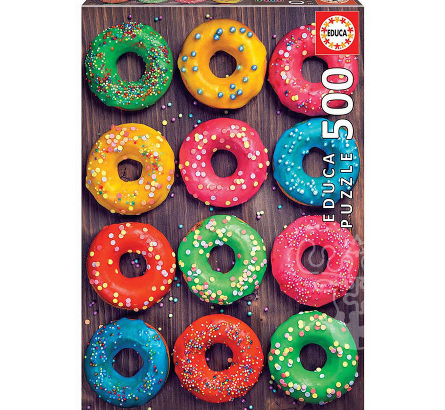 Educa Colourful Donuts Puzzle 500pcs Puzzles Canada