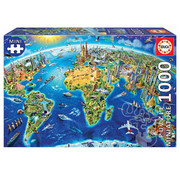 Educa Borras Educa World Landmarks Miniature Mini Puzzle 1000pcs