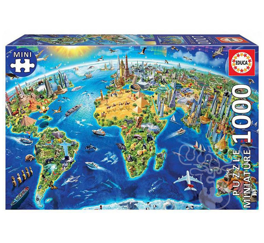 Educa World Landmarks Miniature Puzzle 1000pcs