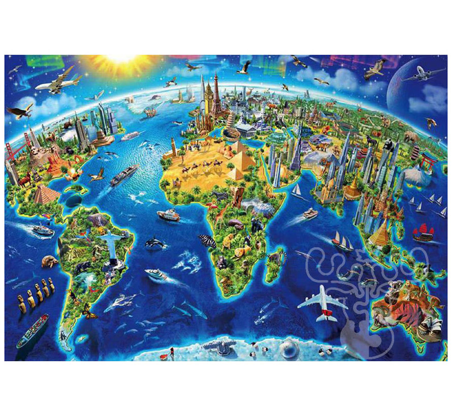Educa World Landmarks Miniature Puzzle 1000pcs