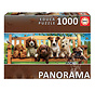 Educa Puppies on the Bench Panorama Puzzle 1000pcs