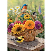 Cobble Hill Puzzles Cobble Hill Bluebird and Bouquet Tray Puzzle 35pcs