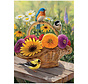Cobble Hill Bluebird and Bouquet Tray Puzzle 35pcs