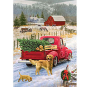 Cobble Hill Puzzles Cobble Hill Red Truck Farm Tray Puzzle 35pcs