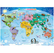 Cobble Hill Puzzles Cobble Hill World Map Tray Puzzle 35pcs