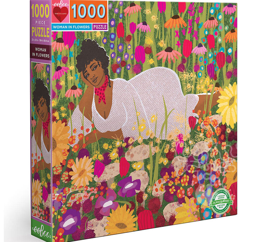 eeBoo Woman in FlowersPuzzle 1000pcs*