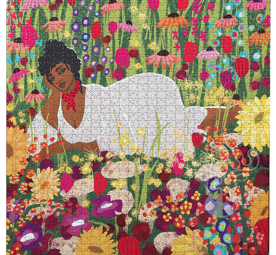 eeBoo Woman in FlowersPuzzle 1000pcs*