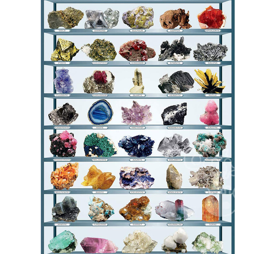 Eurographics Education: Minerals of the World Puzzle 1000pcs