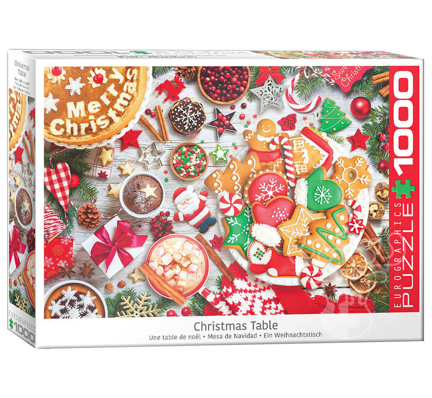 Eurographics Food: Christmas Table Puzzle 1000pcs