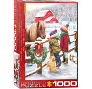 Eurographics Eurographics Artist Label Treadwell: Christmas Pony Puzzle 1000pcs
