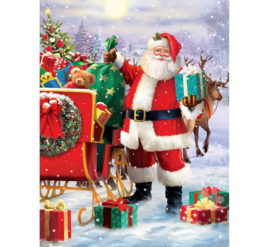 Eurographics Artist Label Treadwell: Santa's Sled Puzzle 1000pcs