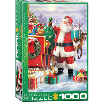 Eurographics Eurographics Artist Label Treadwell: Santa's Sled Puzzle 1000pcs