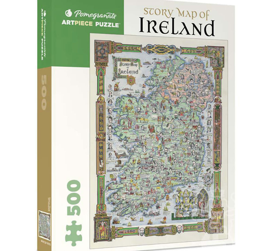 Pomegranate Story Map of Ireland Puzzle 500pcs
