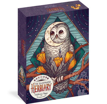Storey Puzzle FINAL SALE Storey The Illustrated Herbiary: California Poppy Puzzle 750pcs