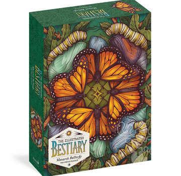 Storey Puzzle FINAL SALE Storey The Illustrated Bestiary: Monarch Butterfly Puzzle 750pcs