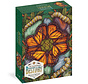 FINAL SALE Storey The Illustrated Bestiary: Monarch Butterfly Puzzle 750pcs