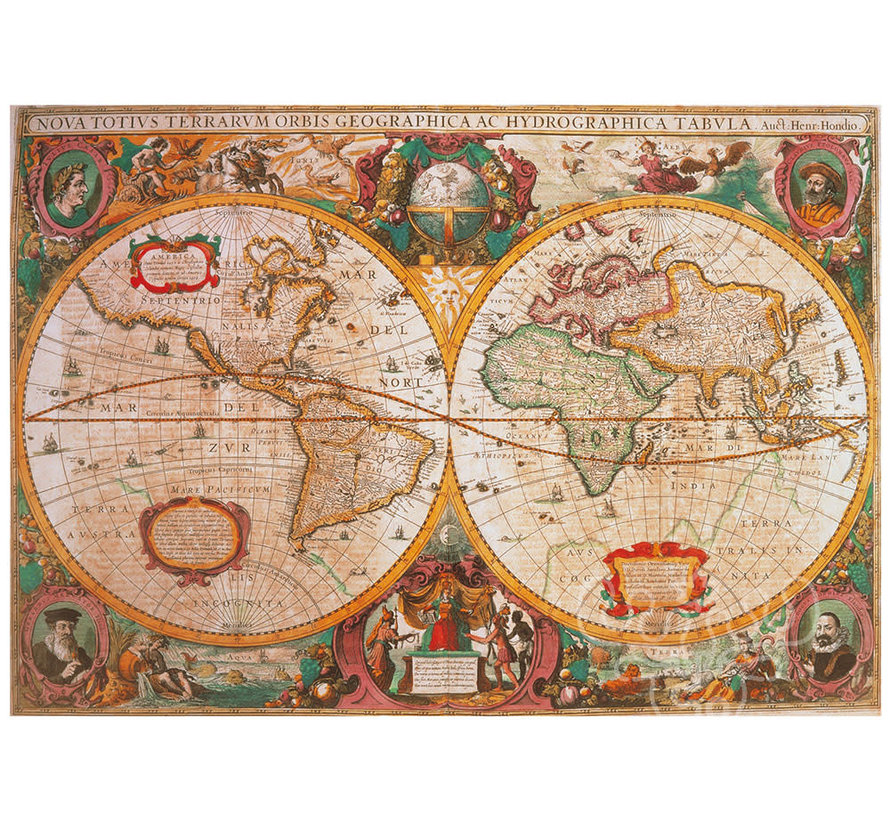 Clementoni Old Map Puzzle 1000pcs - ORIGINAL BOX SIZE