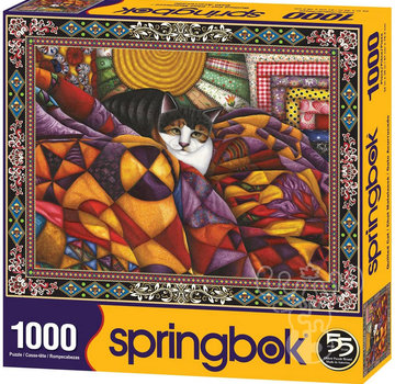 Springbok FINAL SALE Springbok Quilted Cats Puzzle 1000pcs